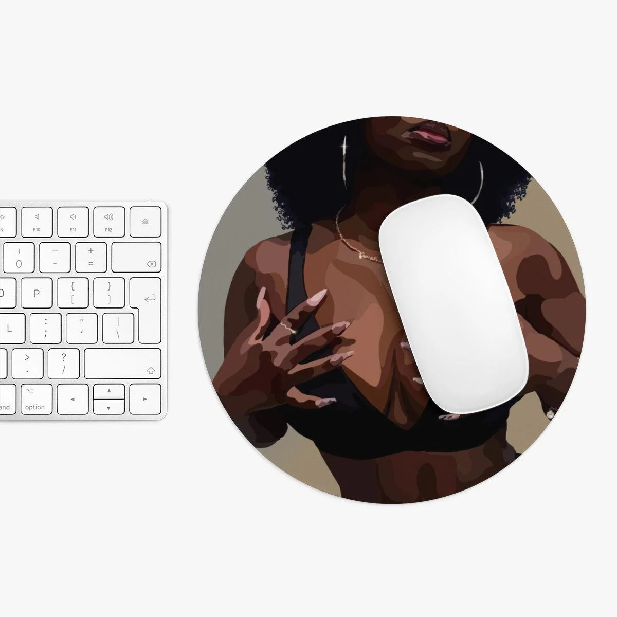 A Black woman Mouse Pad - Image 3