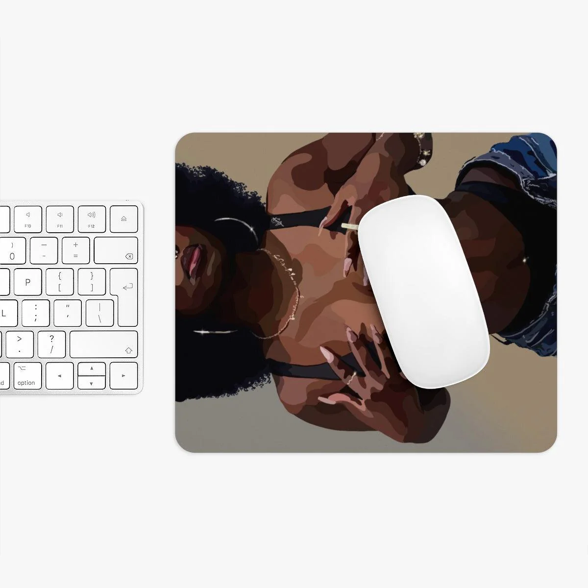A Black woman Mouse Pad - Image 8
