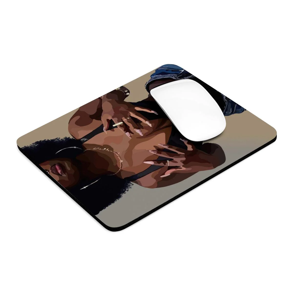 A Black woman Mouse Pad - Image 9
