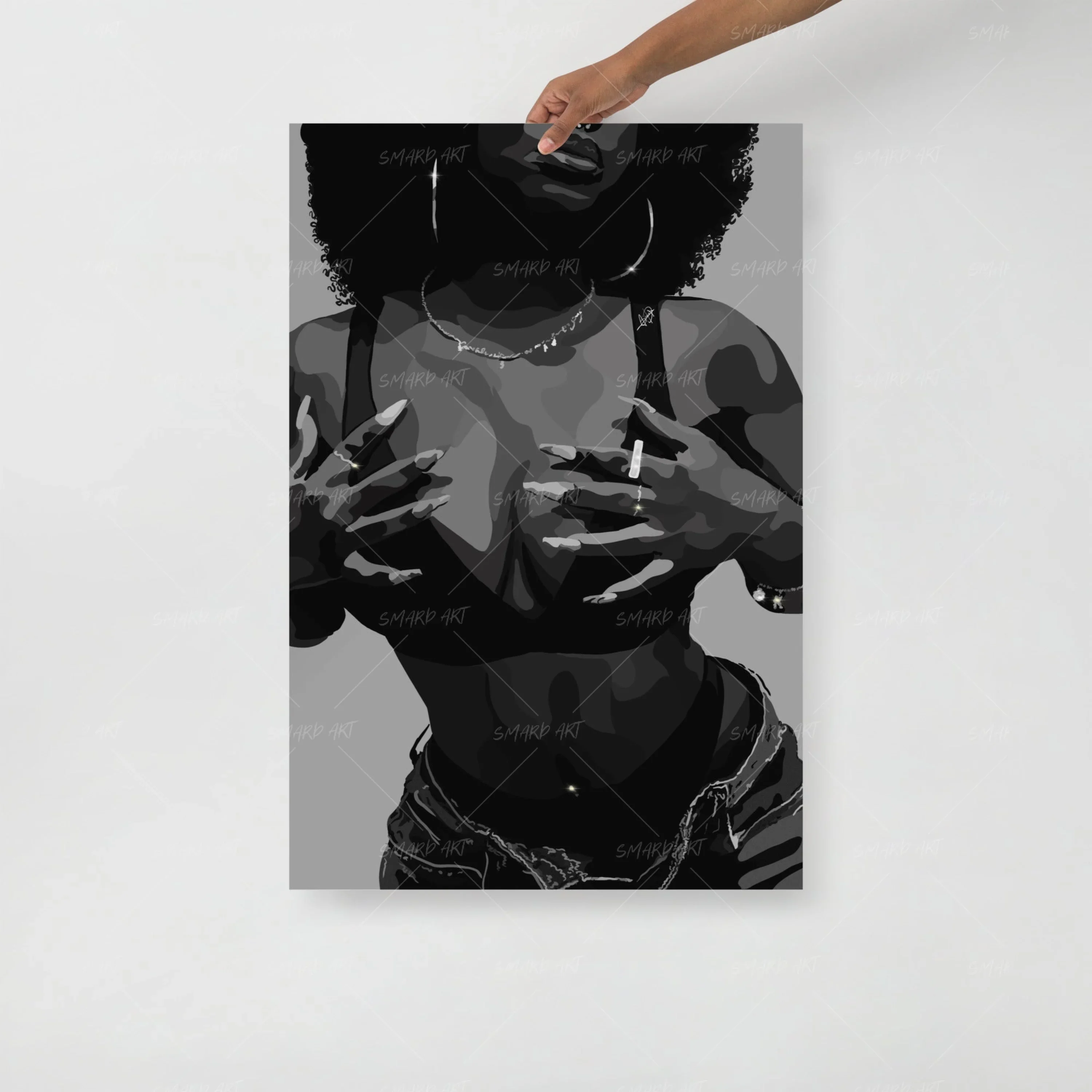 A Black Woman B&W - Image 3