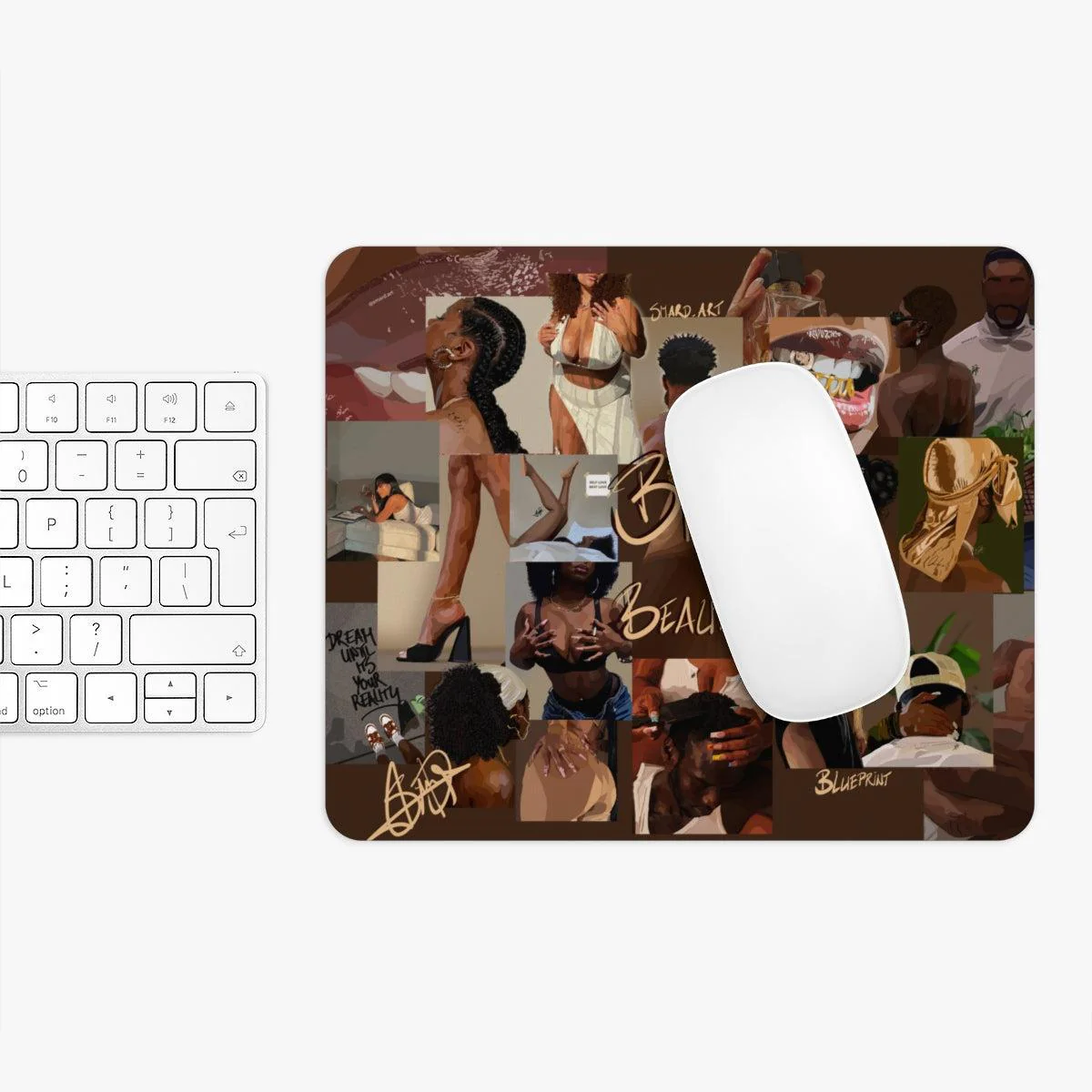 BLACK IS BEAUTY Mouse Pad - Image 3
