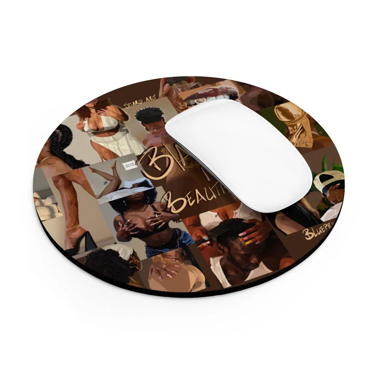 BLACK IS BEAUTY Mouse Pad - Image 6