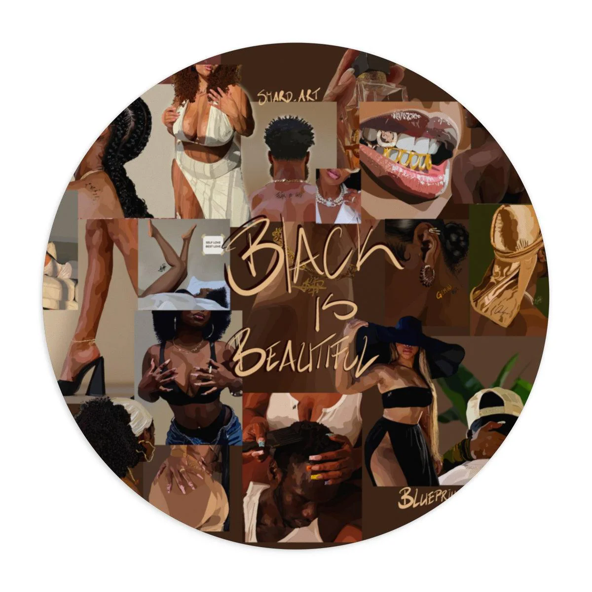 BLACK IS BEAUTY Mouse Pad - Image 7
