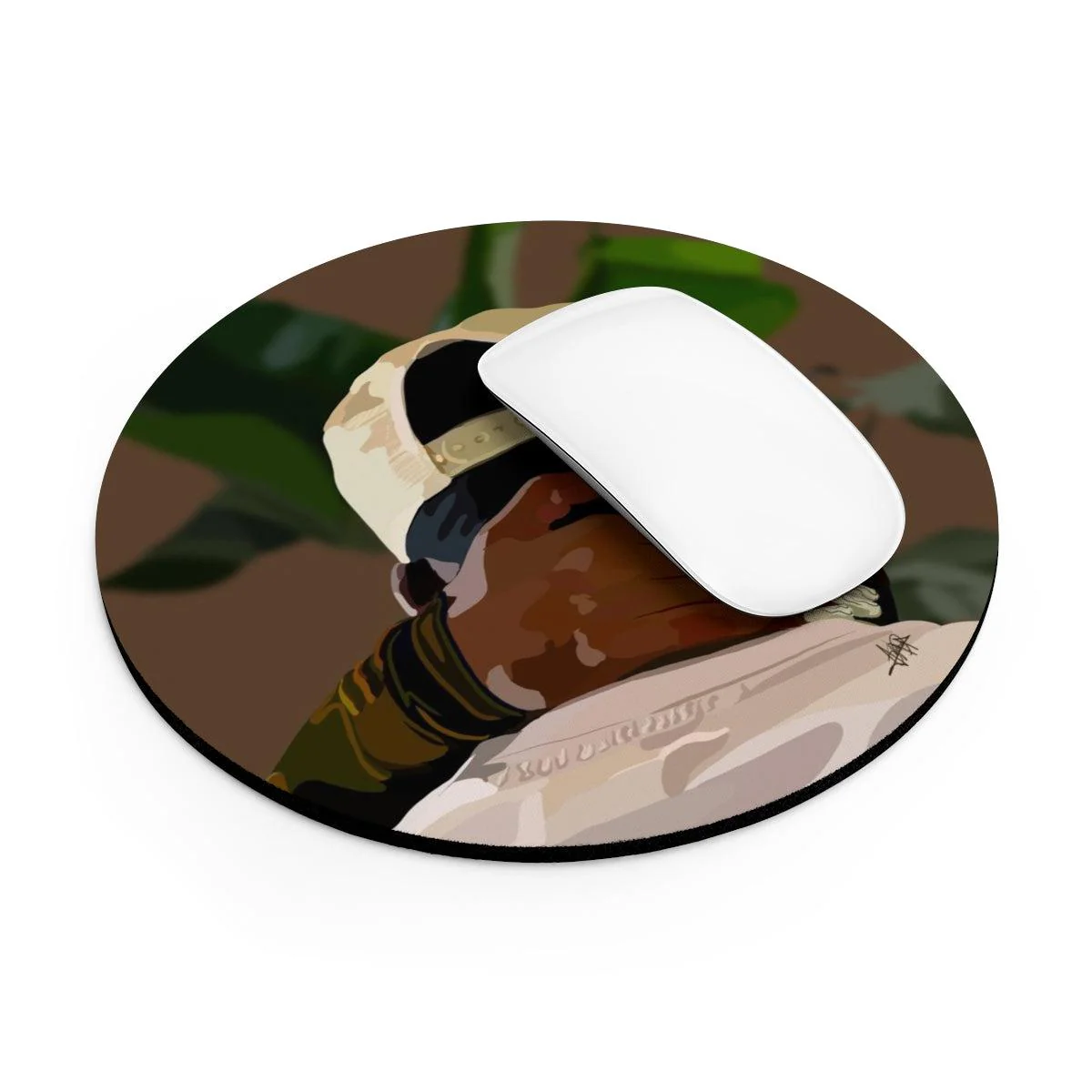 Black love Mouse Pad - Image 4
