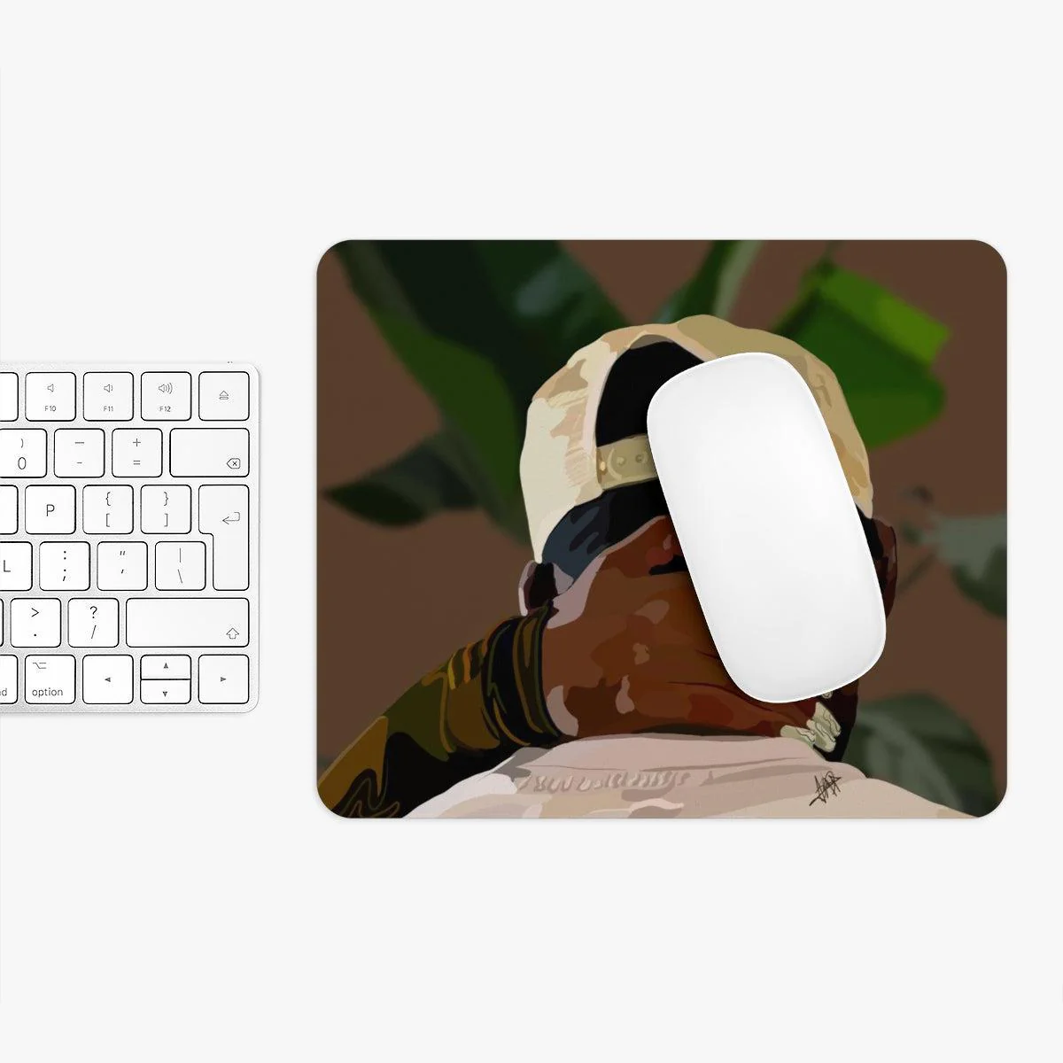 Black love Mouse Pad - Image 8