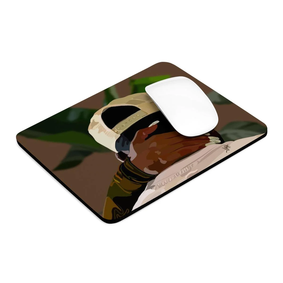 Black love Mouse Pad - Image 9