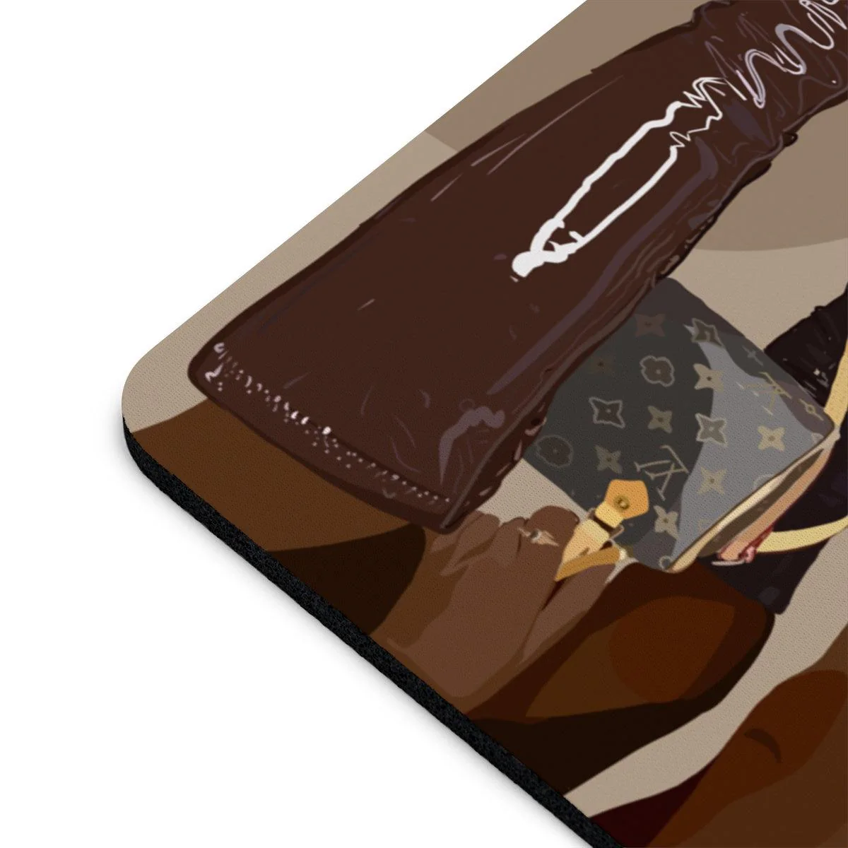 Brown boots Mouse Pad - Image 5