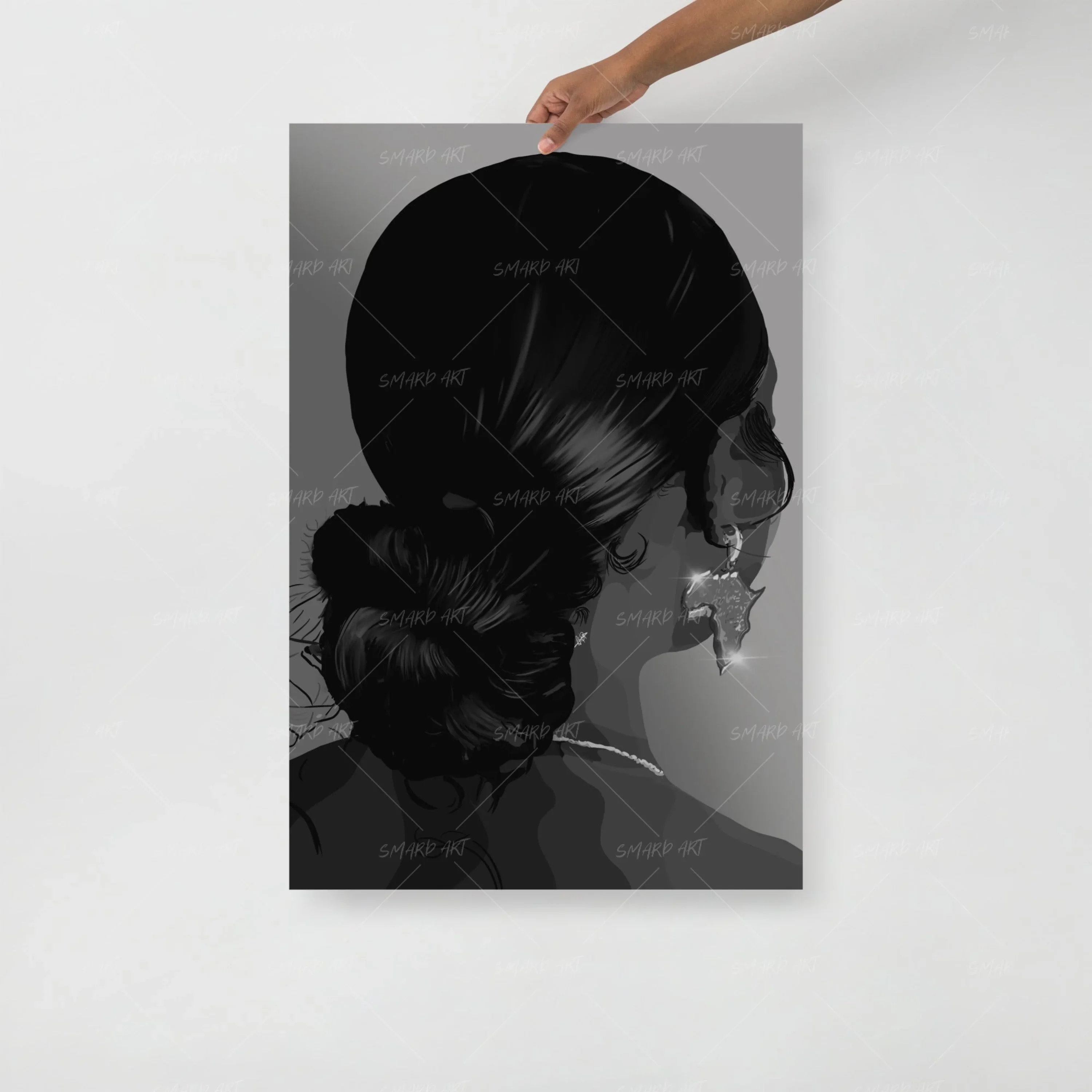 Low Bun B&W - Image 3