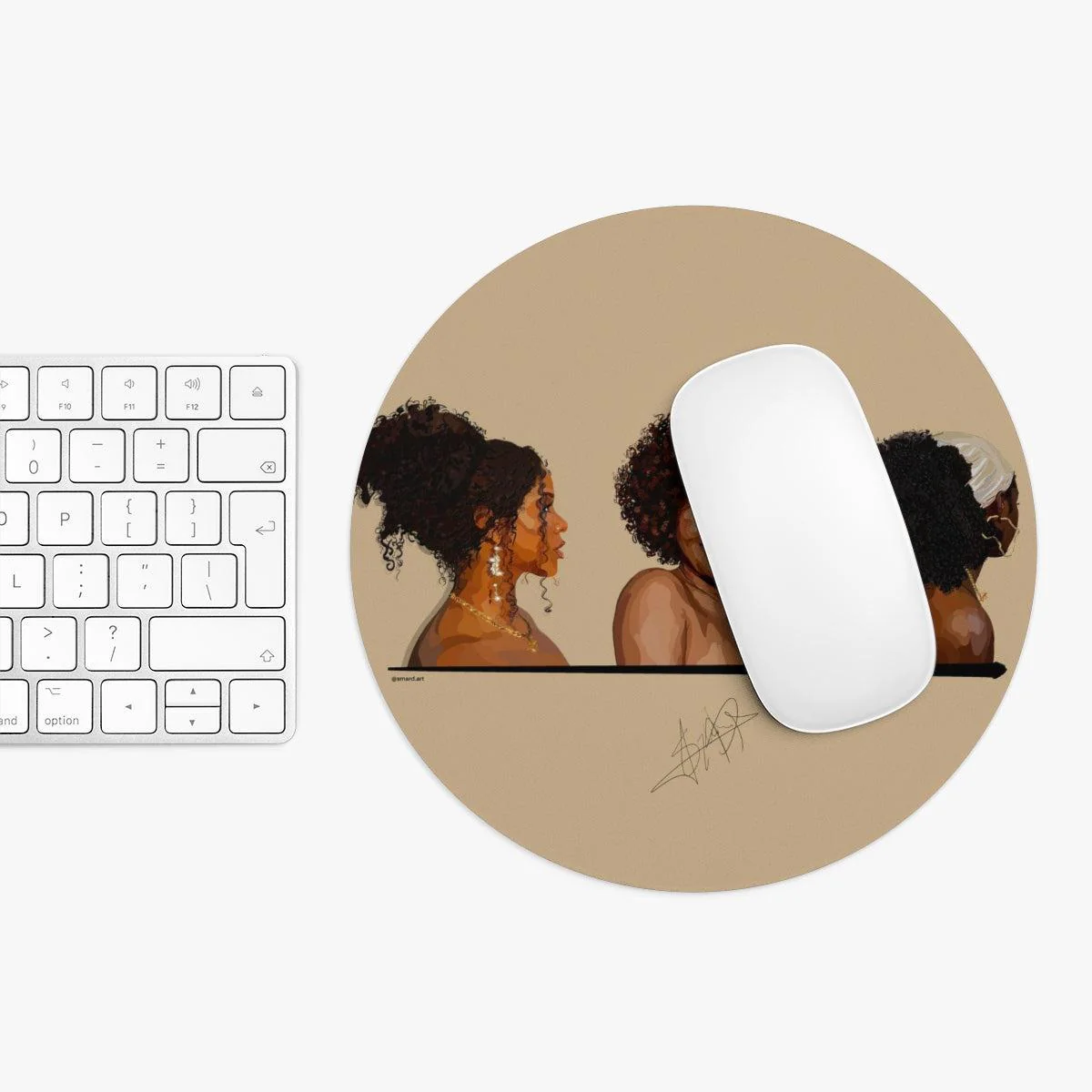 Pretty curls Mouse Pad - Image 3