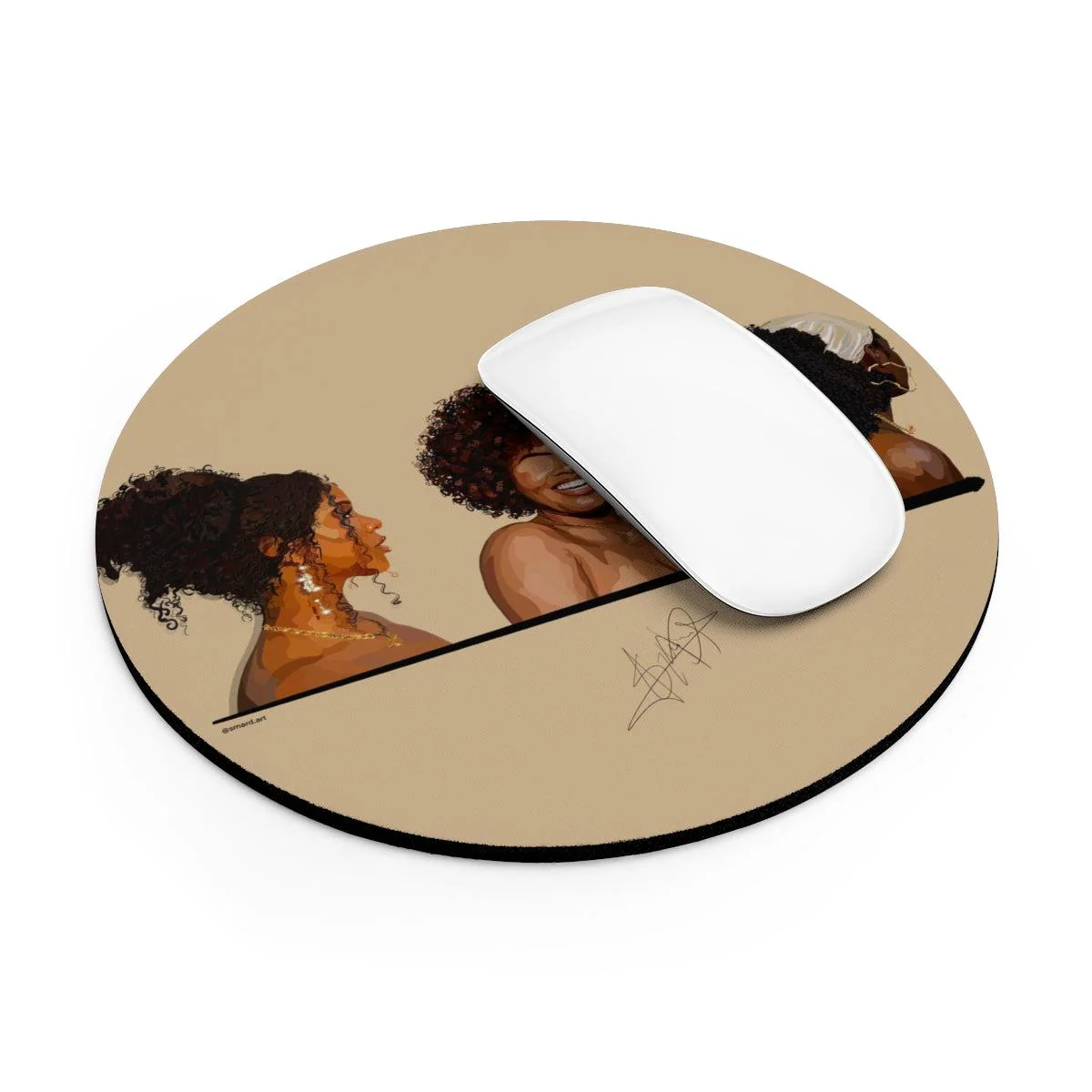 Pretty curls Mouse Pad - Image 4