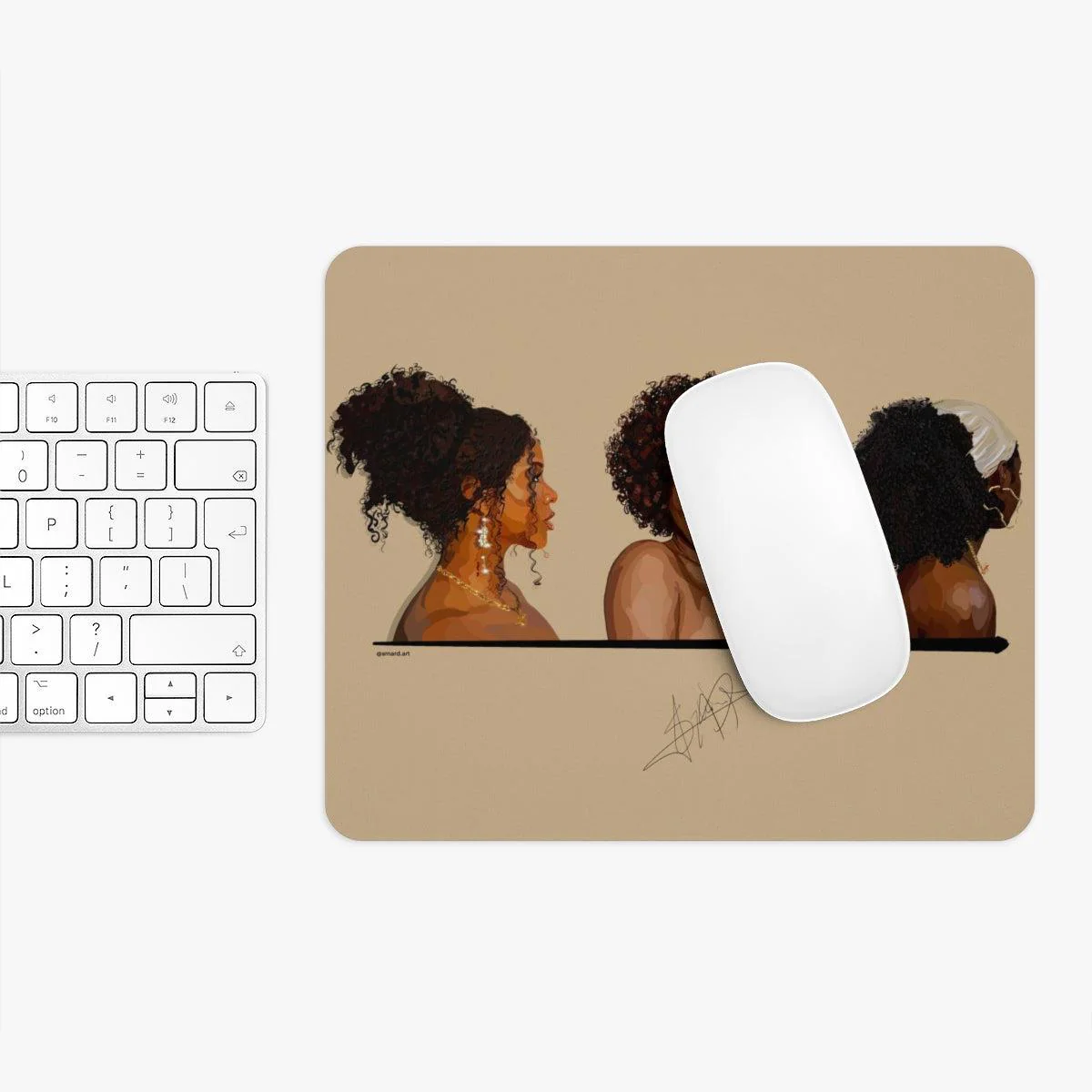 Pretty curls Mouse Pad - Image 8